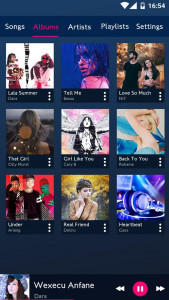 اسکرین شات برنامه Music player 2