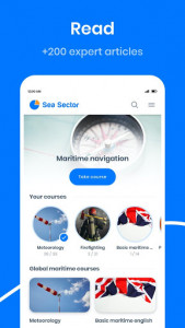 اسکرین شات برنامه Sea Sector – Maritime Courses for Sailors 1