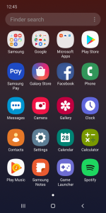 اسکرین شات برنامه Samsung One UI Home 2