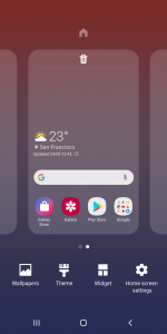 اسکرین شات برنامه Samsung One UI Home 4