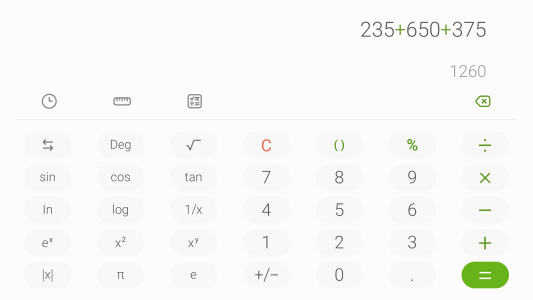اسکرین شات برنامه Samsung Calculator 3