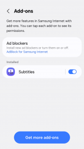 اسکرین شات 6 برنامه Samsung Internet Browser Beta