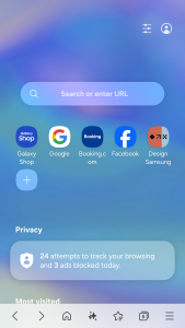 اسکرین شات 1 برنامه Samsung Internet Browser Beta