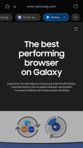 اسکرین شات برنامه Samsung Internet Browser Beta 2