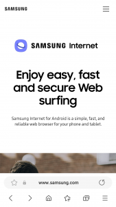 اسکرین شات برنامه Samsung Internet Browser Beta 1