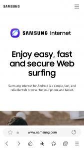 اسکرین شات برنامه Samsung Internet Browser 1