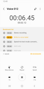 اسکرین شات برنامه ضبط صدای داخل گوشی اندروید 5