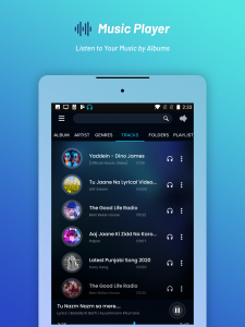 اسکرین شات برنامه Music Player For Galaxy 6