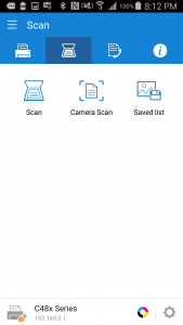 اسکرین شات برنامه Samsung Mobile Print 2