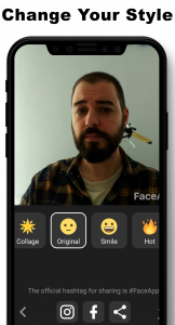 اسکرین شات برنامه Face up - Face Editor 1