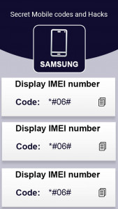 اسکرین شات برنامه All Mobiles Secret Codes 4