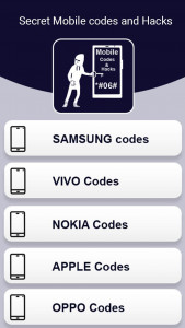 اسکرین شات برنامه All Mobiles Secret Codes 3