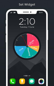 اسکرین شات برنامه Daily Time Planner With Clock Widget 6