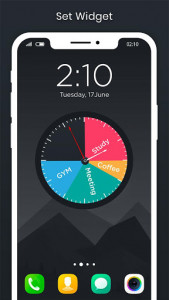 اسکرین شات برنامه Daily Time Planner With Clock Widget 3