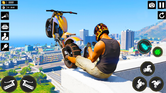 اسکرین شات بازی Superhero Tricky Bike Stunt 3D 7