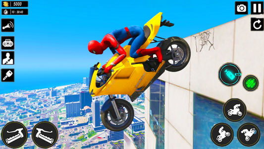 اسکرین شات بازی Superhero Tricky Bike Stunt 3D 6