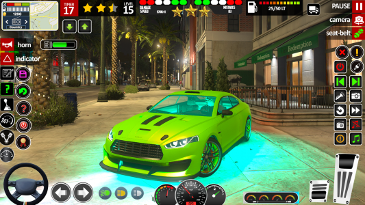 اسکرین شات 5 برنامه City Car Driving School Games