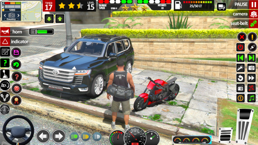 اسکرین شات 1 برنامه City Car Driving School Games