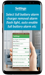 اسکرین شات برنامه Charger Removal and Full Battery Charged Alarm 7