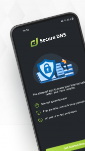 اسکرین شات برنامه DNS Changer: Fast & Secure DNS 1