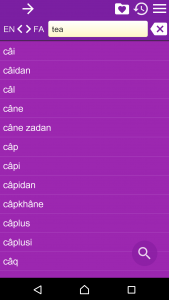 اسکرین شات برنامه English Farsi Dictionary 4