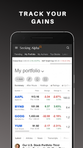 اسکرین شات برنامه Seeking Alpha: Stock Market News & Analysis 1