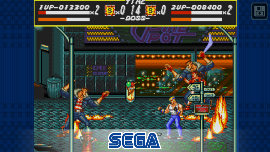 اسکرین شات بازی Streets of Rage Classic 2