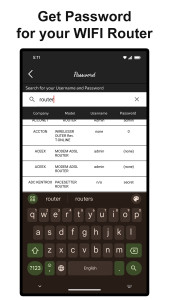 اسکرین شات 2 برنامه Router Settings: WiFi Password