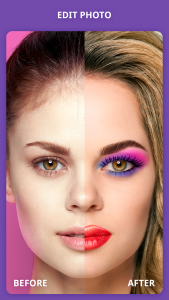 اسکرین شات 1 برنامه DIY Makeup: Photo Editor