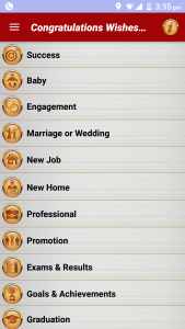 اسکرین شات 1 برنامه Congratulations Greeting Cards