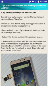 اسکرین شات برنامه Mobile Phone Touch Screen Problem Help Tips Tricks 8