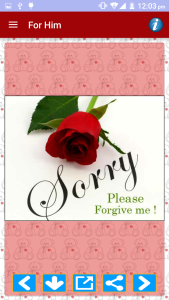اسکرین شات 3 برنامه Sorry Cards & Picture Messages