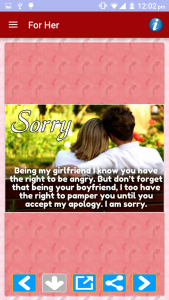 اسکرین شات 2 برنامه Sorry Cards & Picture Messages