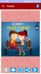 اسکرین شات برنامه Sorry Cards & Picture Messages 6