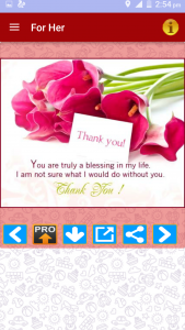 اسکرین شات برنامه Thank You Greeting Card Images 3