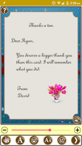 اسکرین شات برنامه Design Thank You Greeting Card 4