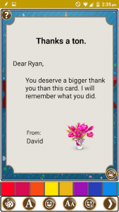 اسکرین شات برنامه Design Thank You Greeting Card 8