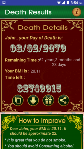 اسکرین شات برنامه Death Date Calculator Clock Li 3