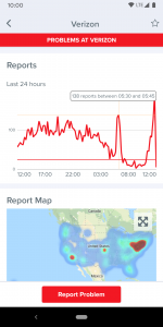 اسکرین شات برنامه Downdetector 2