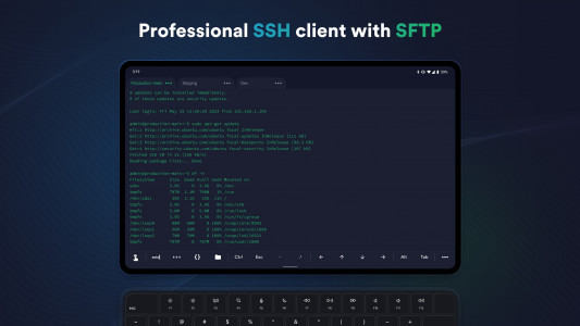 اسکرین شات برنامه Termius - SSH and SFTP client 1