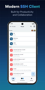 اسکرین شات 1 برنامه Termius - Modern SSH Client