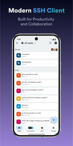 اسکرین شات 1 برنامه Termius - Modern SSH Client