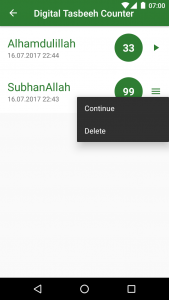 اسکرین شات برنامه Digital Tasbeeh Counter 4