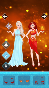 اسکرین شات بازی Icy or Fire dress up game 7