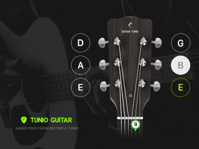 اسکرین شات برنامه Guitar Tunio - Guitar Tuner 1