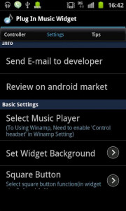 اسکرین شات برنامه Plug In Music Widget 5