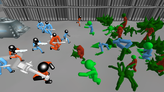 اسکرین شات 6 بازی Stickman Prison Battle Zombies