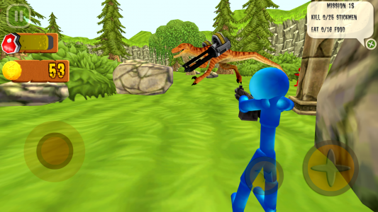 اسکرین شات بازی Stickman Dinosaur Hunter 4