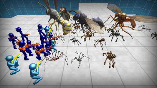 اسکرین شات بازی Stickman Spiders Battle Simula 4