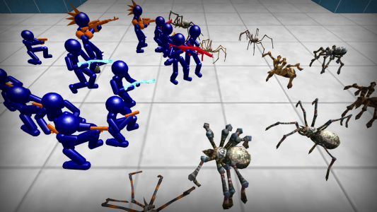اسکرین شات بازی Stickman Spiders Battle Simula 2